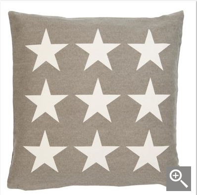Poszewka dekoracyjna z białymi gwiazdkami