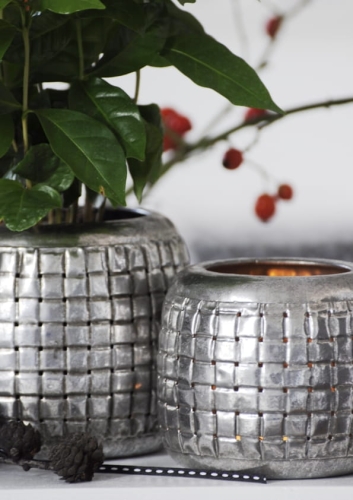 Świecznik ażurowy srebrny – elegancki dodatek do wnętrza