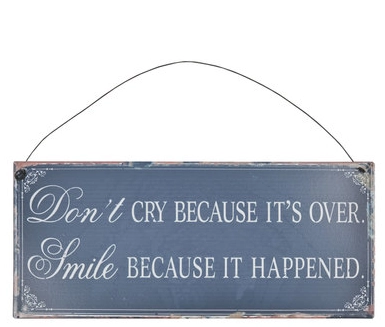 Metalowy szyld dekoracyjny do powieszenia na ścianie