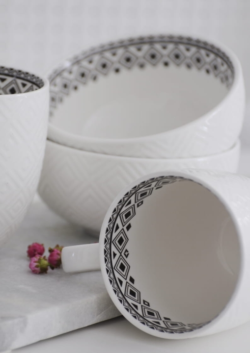 Miseczka w strukturalny wzór