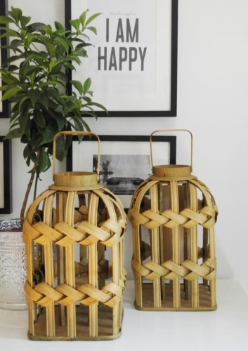 Latarnia z naturalnego bambusa