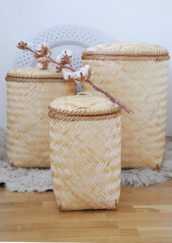 Komplet dużych koszy do łazienki