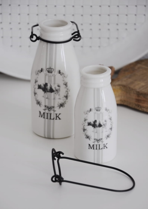 Dekoracyjna butelka na mleko