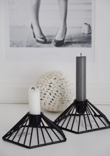 Świecznik w skandynawskim stylu