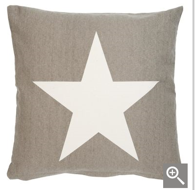 Bawełniana poszewka dekoracyjna z gwiazdą