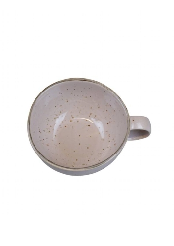 Duży kubek ceramiczny w różowym kolorze