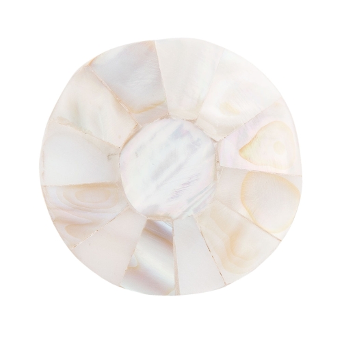 Drewniana gałka do mebli z masą perłową