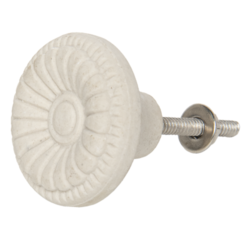 Gałka do mebli w kolorze kremowym