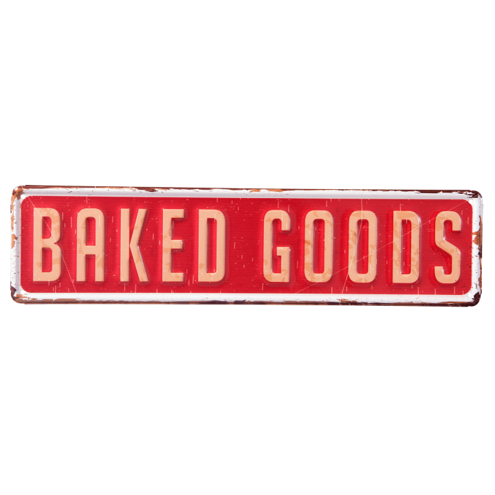 Dekoracyjna czerwona tabliczka do kuchni