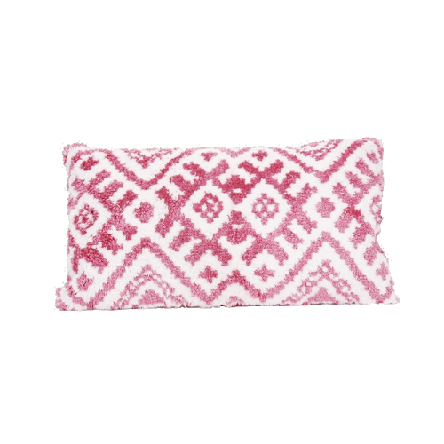 Różowa poduszka dekoracyjna Sorbet Pink 30x70 cm z miękkiej bawełny – autentyczny design Kokonhome.
