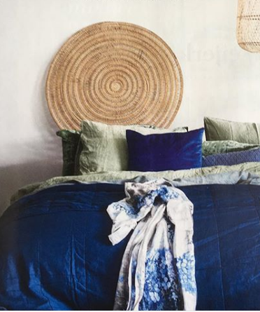 Dekoracyjna ręcznie wyplatana taca