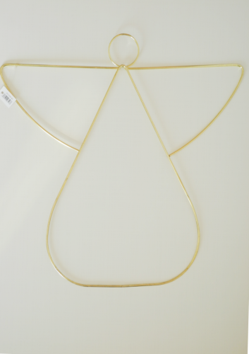 Złota zawieszka świąteczna anioł