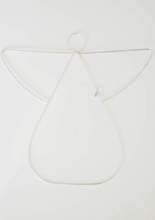 Wieszak metalowy anioł SILVER