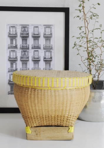 Zamykany kosz z przykrywką