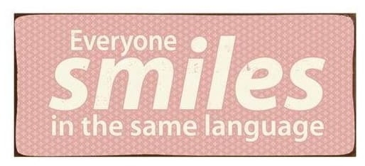 Różowy szyld metalowy do powieszenia