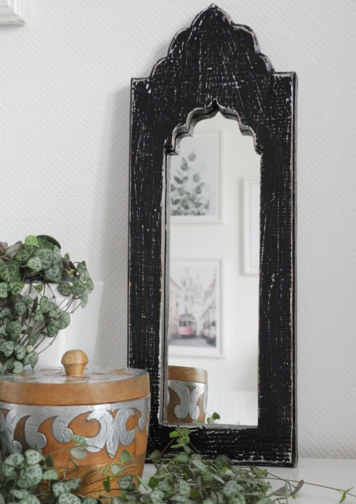 Lusterko w stylu marokańskim BLACK