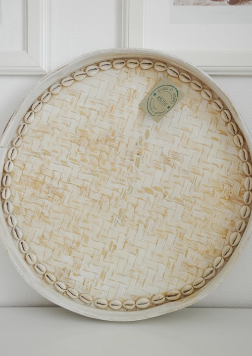 Taca dekoracyjna z muszlami - Letni styl boho w każdym detalu