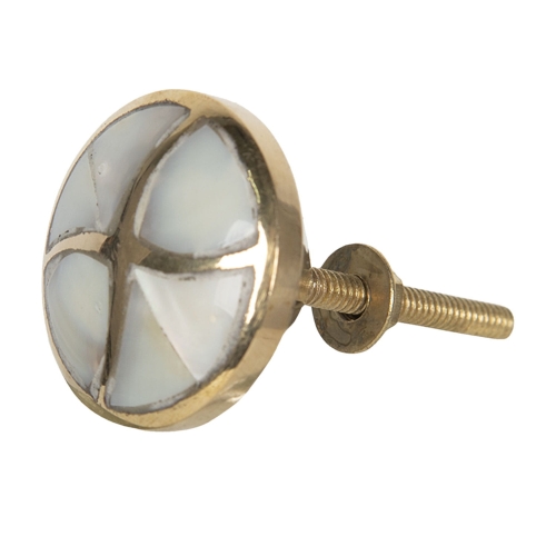 Gałka meblowa w kolorze starego złota