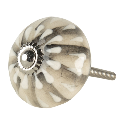 Gałka meblowa ceramiczna w kolorach ziemi