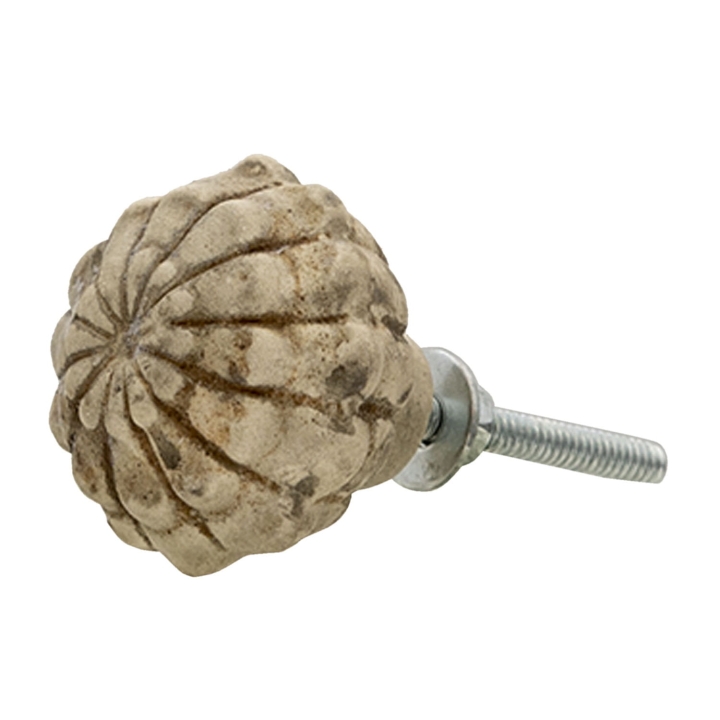 Gałka meblowa POPPY MATTE – matowa powierzchnia w odcieniach beżu i szarości