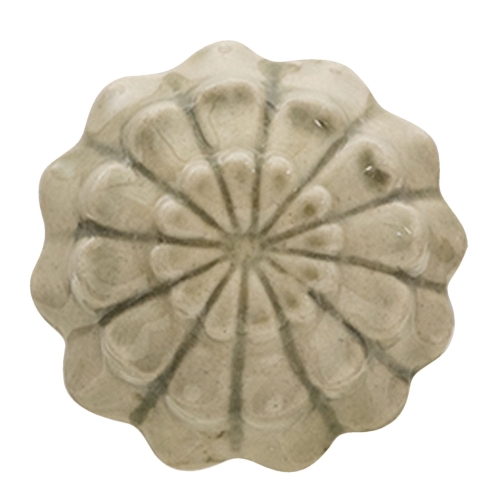 Gałka ceramiczna POPPY SHINE w kolorze beżowym z lekkim połyskiem – idealna do stylu skandynawskiego