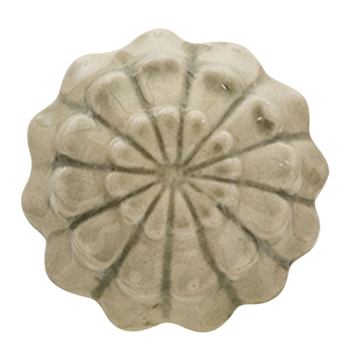 Gałka ceramiczna POPPY SHINE w kolorze beżowym z lekkim połyskiem – idealna do stylu skandynawskiego