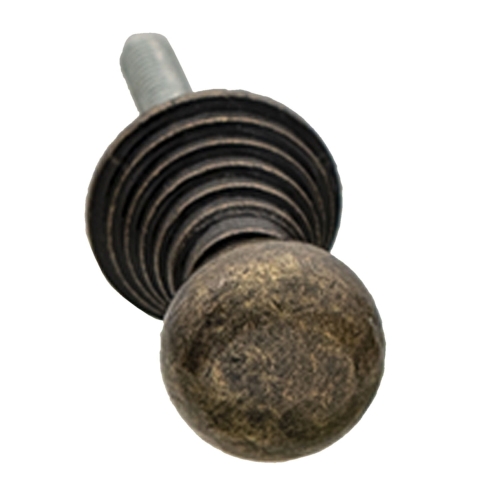 Ozdobna gałka z metalu – uchwyt do komody, szafki lub witryny w stylu vintage