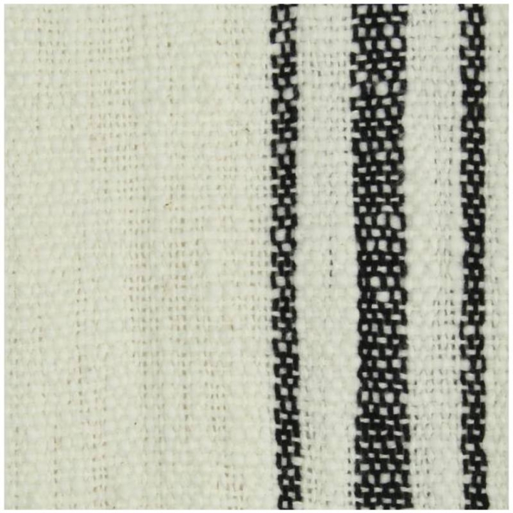 Biało-czarny pled w paski 130x170 cm