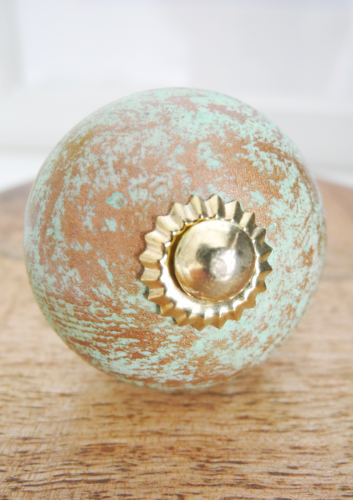 Gałka meblowa ceramiczna  wielokolorowa