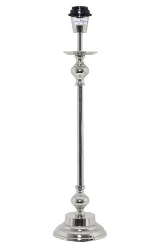 Elegancka wysoka metalowa podstawa lampy w stylu klasycznym