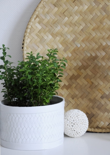 Bambusowa okrągła duża taca