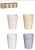 Ryflowane kubki latte cup w pastelowych odcieniach