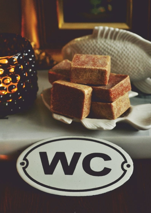 Tabliczka metalowa emaliowana WC