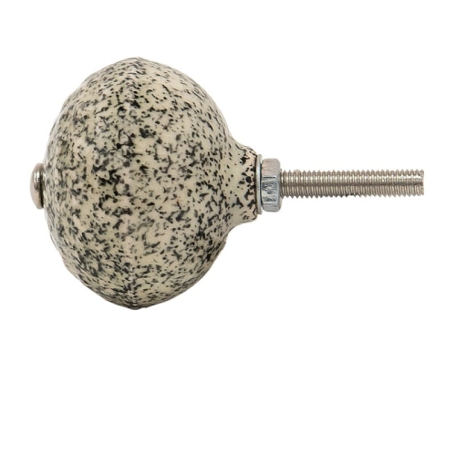 Efektowna ceramiczna gałka meblowa okrągła