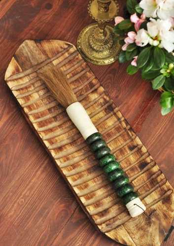 Pędzel chiński  do kaligrafii z zieloną rączką