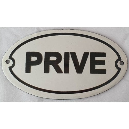 Tabliczka emaliowana na drzwi w stylu wintage