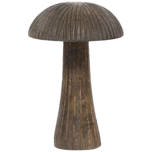 Grzybek z drewna jako elegancka dekoracja do wnętrza