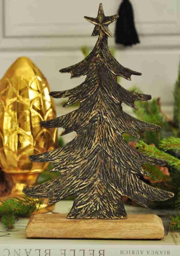 Dekoracja świąteczna z metalu w rustykalnym stylu