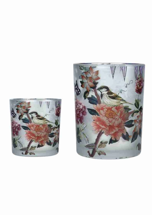 Lampiony dekoracyjne Paradise ze srebrnym wnętrzem