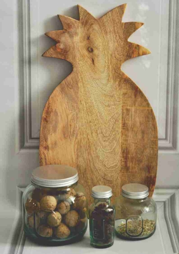 Ozdobna deska kuchenna w kształcie ananasa