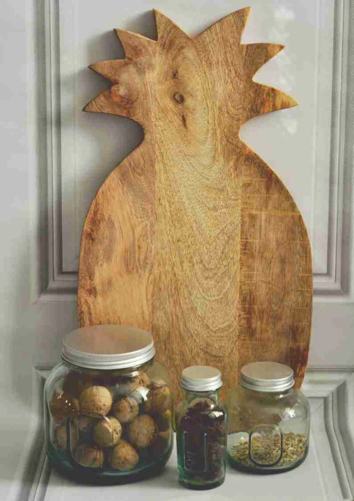 Ozdobna deska kuchenna w kształcie ananasa