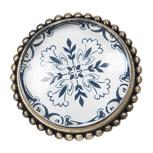 Gałka meblowa ze szklanym oczkiem