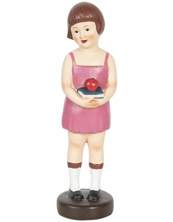 Figurka dziewczynki w różowej sukience