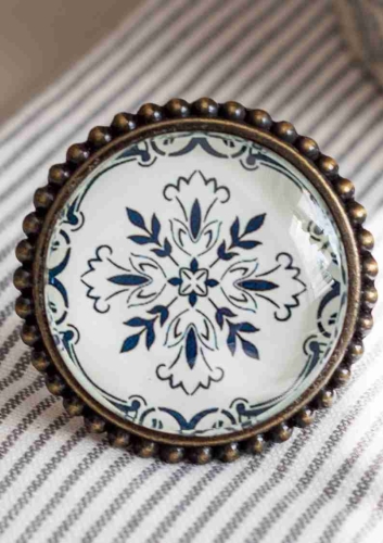 Gałka meblowa z mozaikowym wzorem