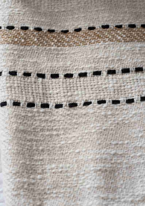 Pled w beżowe paski