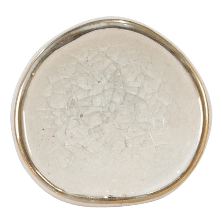 Gałka meblowa ceramiczna ze spękaniem