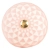 gałka ceramiczna różowa baby pink z geometrycznym wzorem i złotym detalem Clayre & Eef