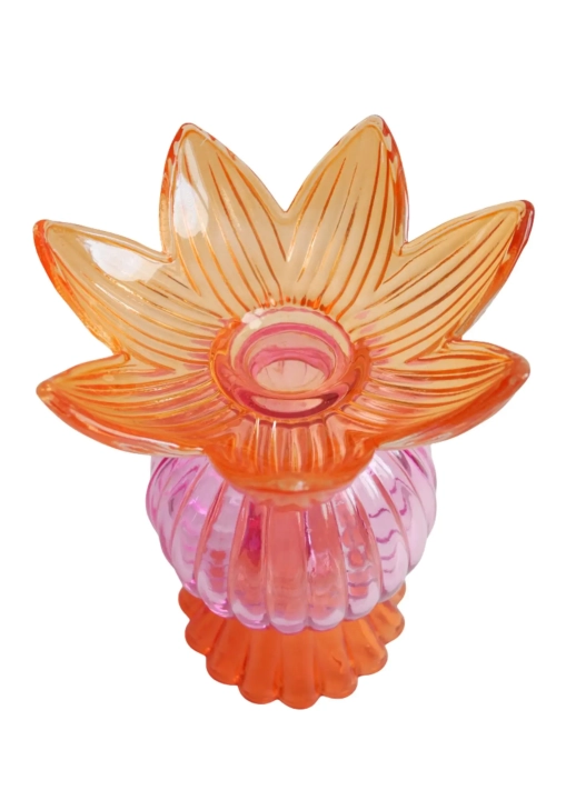 Szklany świecznik dekoracyjny z możliwością dwóch ustawień