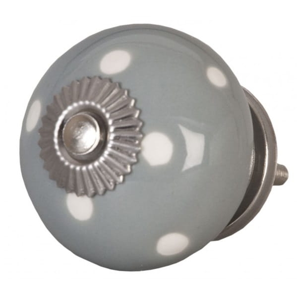 Szara ceramiczna gałka do mebli