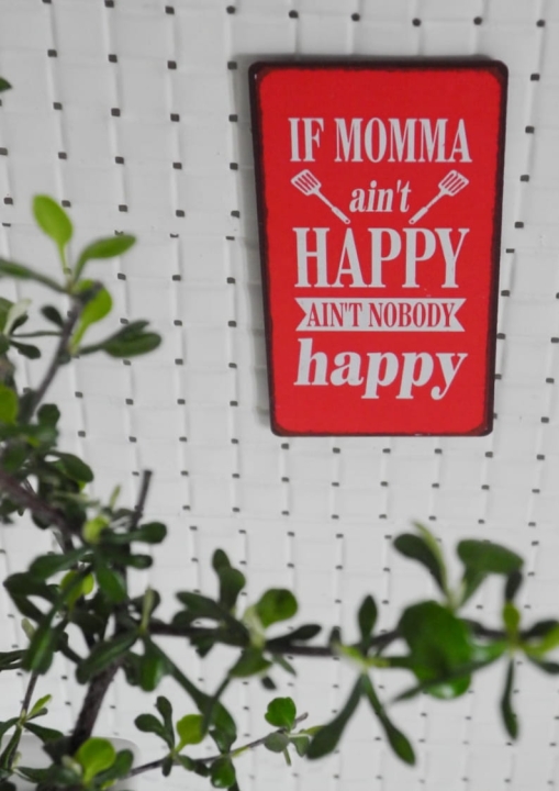 Magnes na lodówkę z napisem